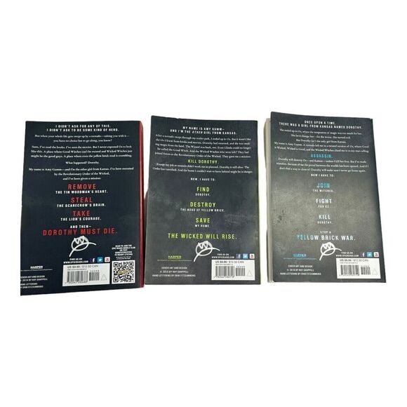 Dorothy Must Die Lot 3 Book Danielle Paige Yellow Brick War The Wicked Will Rise - Picture 6 of 11